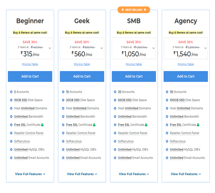 Reseller Hosting Offers