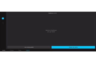 MyMonero web wallet